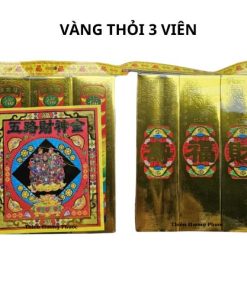Vàng thỏi hoa 3 viên