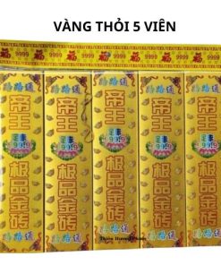 Vàng thỏi hoa 5 viên