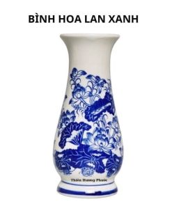 Bình hoa lan xanh 1 cái
