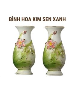 Bình kim sen xanh 1c