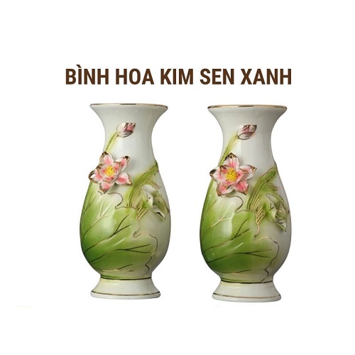 Bình kim sen xanh 1c