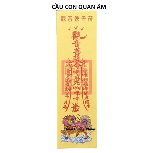 Bùa cầu con quan âm 1c