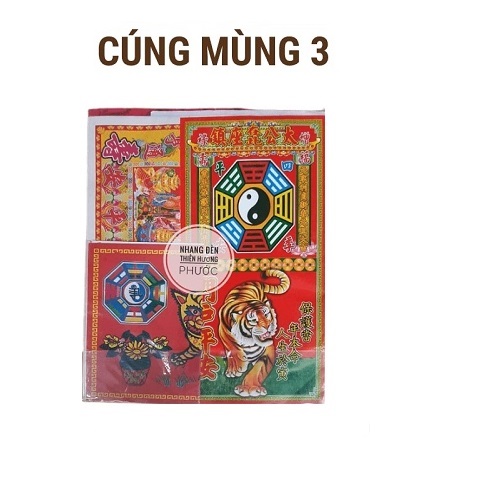 Giấy vàng mã cúng mùng 3