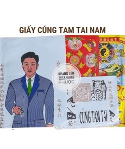 Giấy cúng tam tai nam 1 bộ