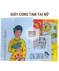Cúng tam tai nữ 1 bộ