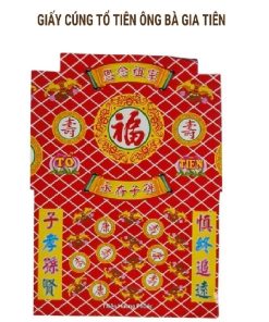Giấy cúng ông bà tổ tiên gia tiên 1 bộ cao cấp
