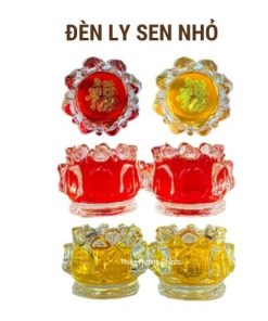 Nến đèn cầy ly 1 cặp