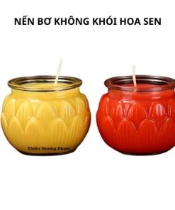 Nến ly bơ hủ tròn 1c