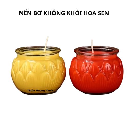 Nến ly bơ hủ tròn 1c