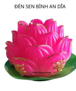 Nến sen bình an dĩa 1 bộ
