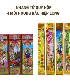 Nhang ông câu tứ quý hộp vuông