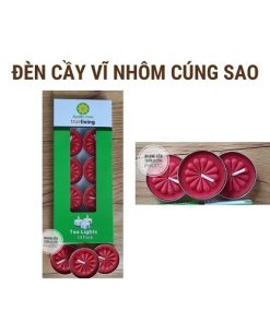 Đèn cầy vĩ nhôm cúng sao 1c