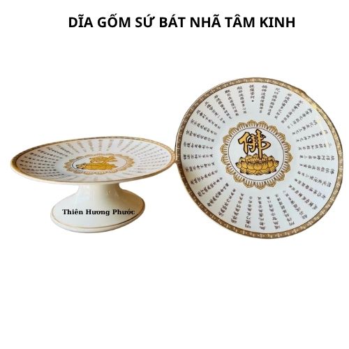 Bộ thờ cúng gốm sứ bát nhã tâm kinh