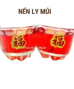 Nến đèn cầy ly múi