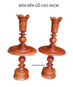 Chân đèn nến gỗ cao 45cm